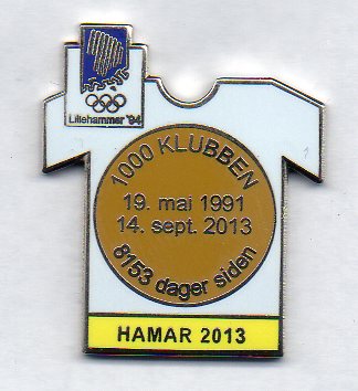 Hamar gul 2013 nummerert Lillehammer OL 1994